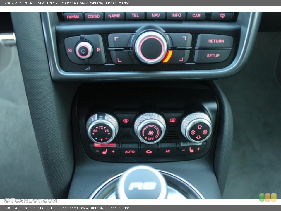 Limestone Grey Alcantara/Leather Interior Controls for the 2009 Audi R8 4.2 FSI quattro #89235926