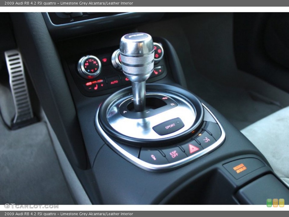 Limestone Grey Alcantara/Leather Interior Transmission for the 2009 Audi R8 4.2 FSI quattro #89235946