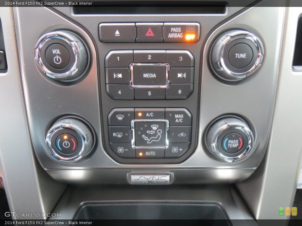 Black Interior Controls for the 2014 Ford F150 FX2 SuperCrew #89236148
