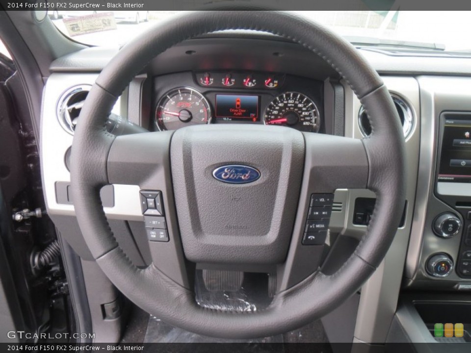 Black Interior Steering Wheel for the 2014 Ford F150 FX2 SuperCrew #89236169