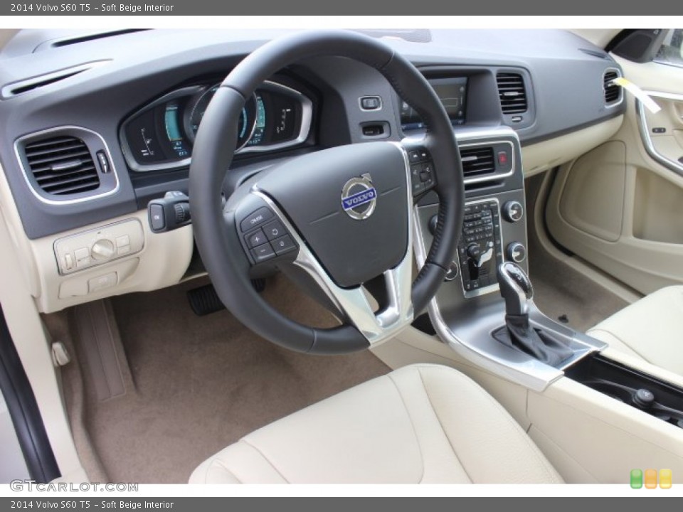 Soft Beige Interior Prime Interior for the 2014 Volvo S60 T5 #89236411