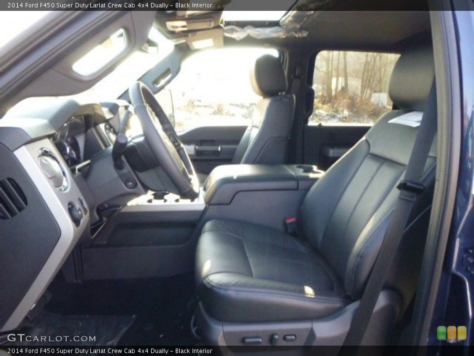 Black Interior Front Seat for the 2014 Ford F450 Super Duty Lariat Crew Cab 4x4 Dually #89236684