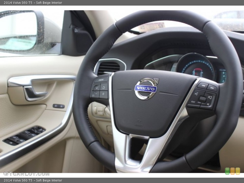 Soft Beige Interior Steering Wheel for the 2014 Volvo S60 T5 #89236732