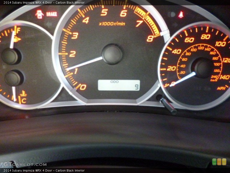 Carbon Black Interior Gauges for the 2014 Subaru Impreza WRX 4 Door #89236735