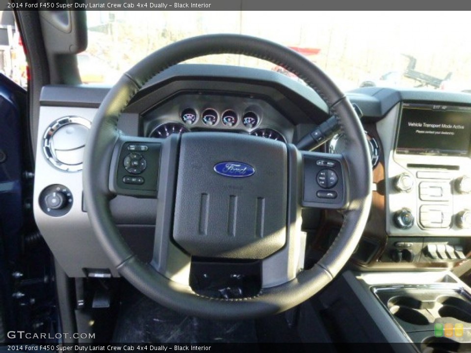 Black Interior Steering Wheel for the 2014 Ford F450 Super Duty Lariat Crew Cab 4x4 Dually #89236840