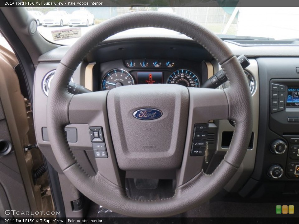Pale Adobe Interior Steering Wheel for the 2014 Ford F150 XLT SuperCrew #89236983