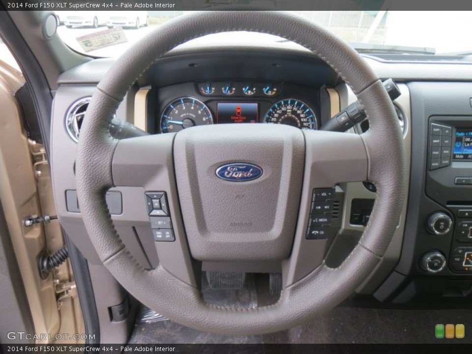 Pale Adobe Interior Steering Wheel for the 2014 Ford F150 XLT SuperCrew 4x4 #89237725