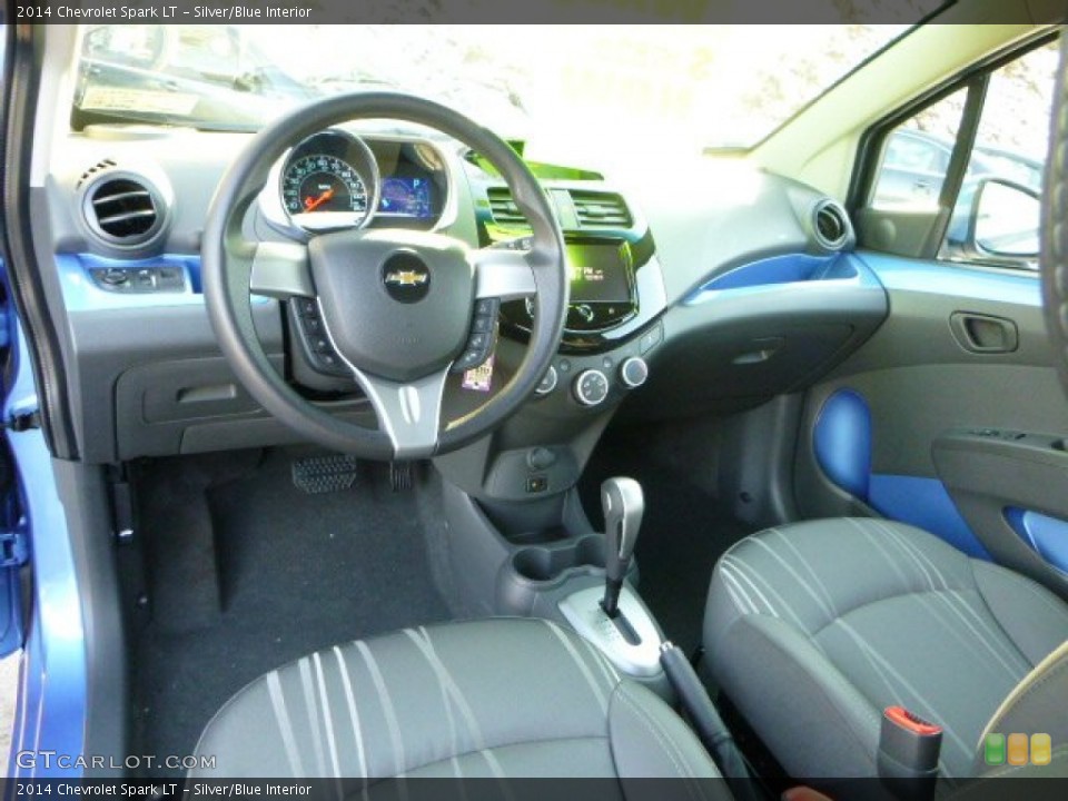 Silver/Blue Interior Prime Interior for the 2014 Chevrolet Spark LT #89238364