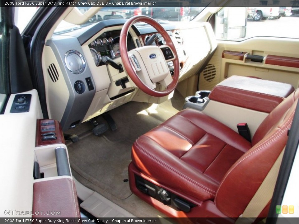 Chaparral Brown 2008 Ford F350 Super Duty Interiors