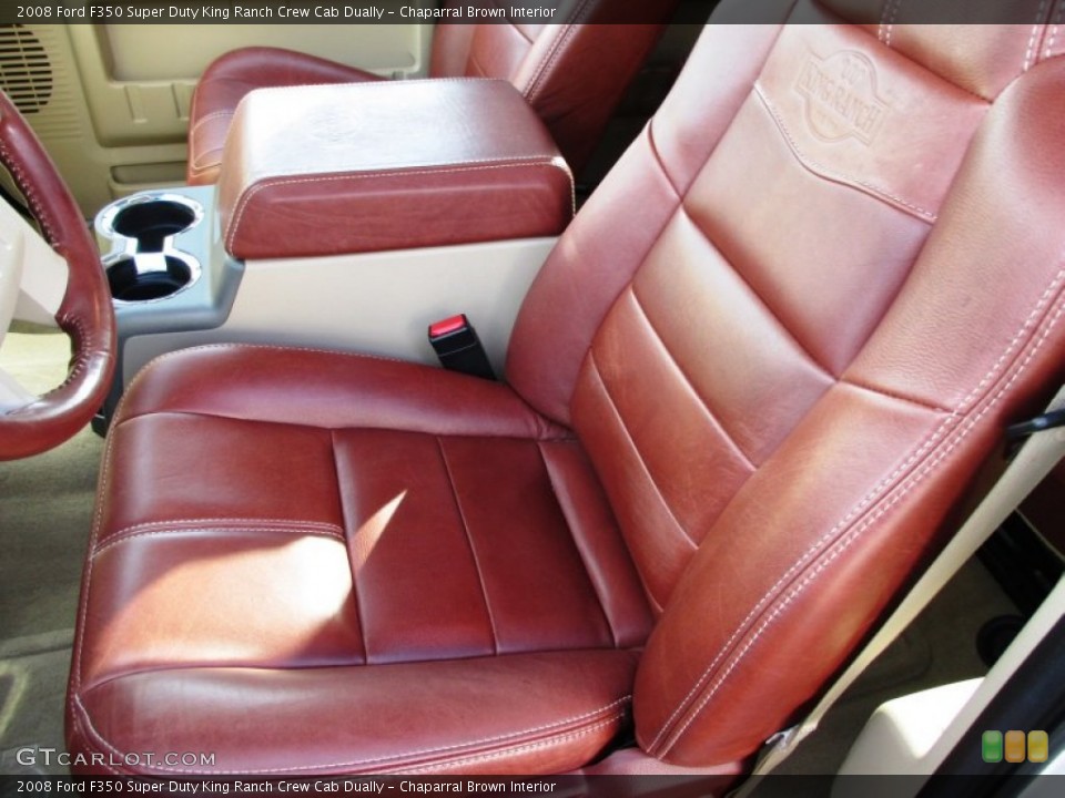 Chaparral Brown Interior Front Seat for the 2008 Ford F350 Super Duty King Ranch Crew Cab Dually #89244373