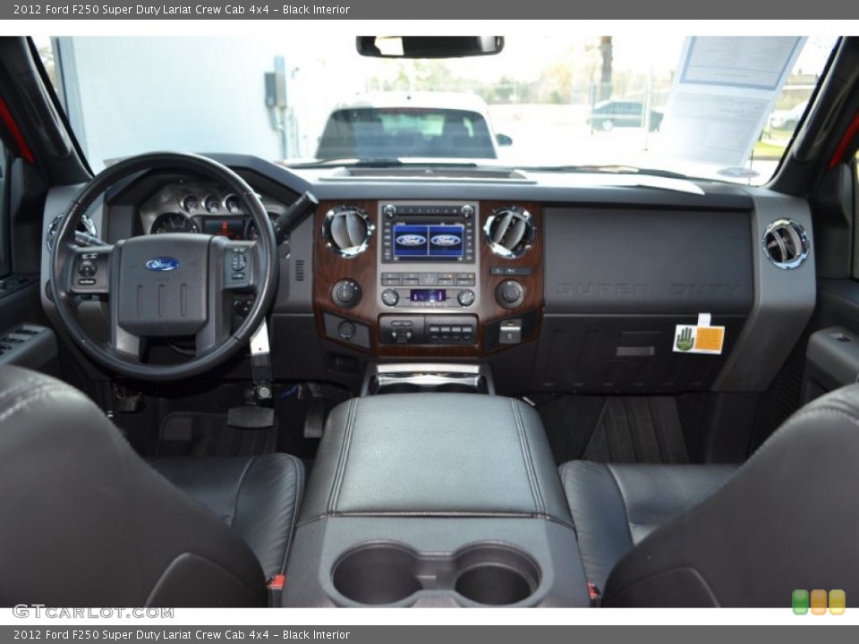 Black Interior Dashboard for the 2012 Ford F250 Super Duty Lariat Crew Cab 4x4 #89244673