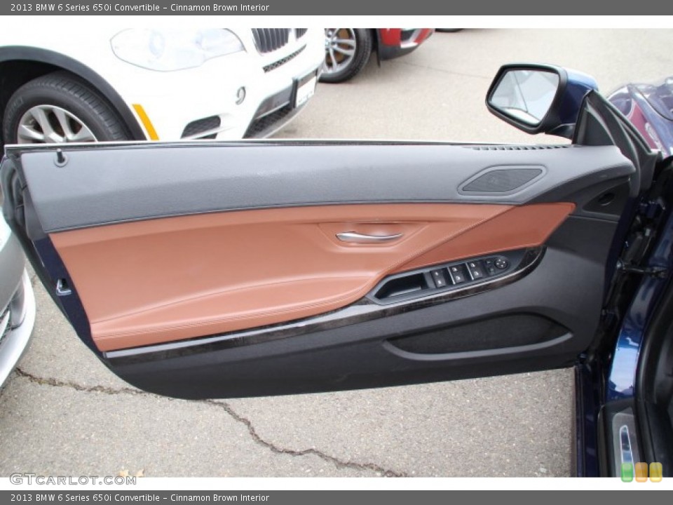 Cinnamon Brown Interior Door Panel for the 2013 BMW 6 Series 650i Convertible #89244676