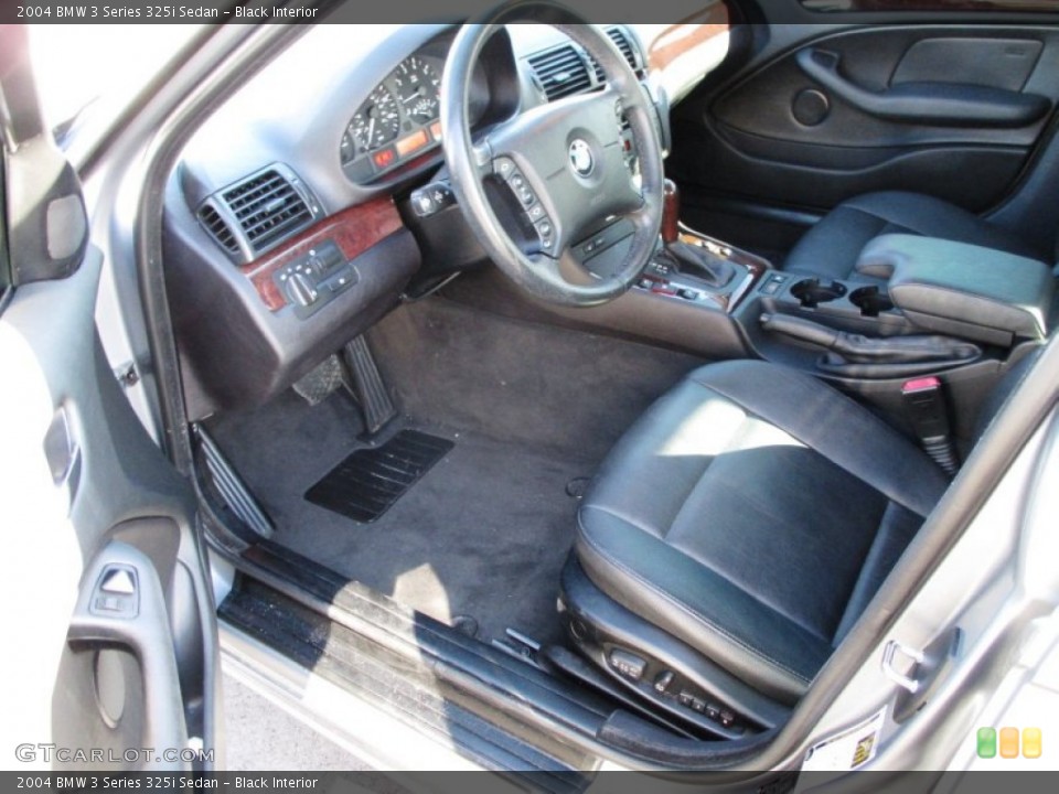 Black Interior Prime Interior for the 2004 BMW 3 Series 325i Sedan #89245280