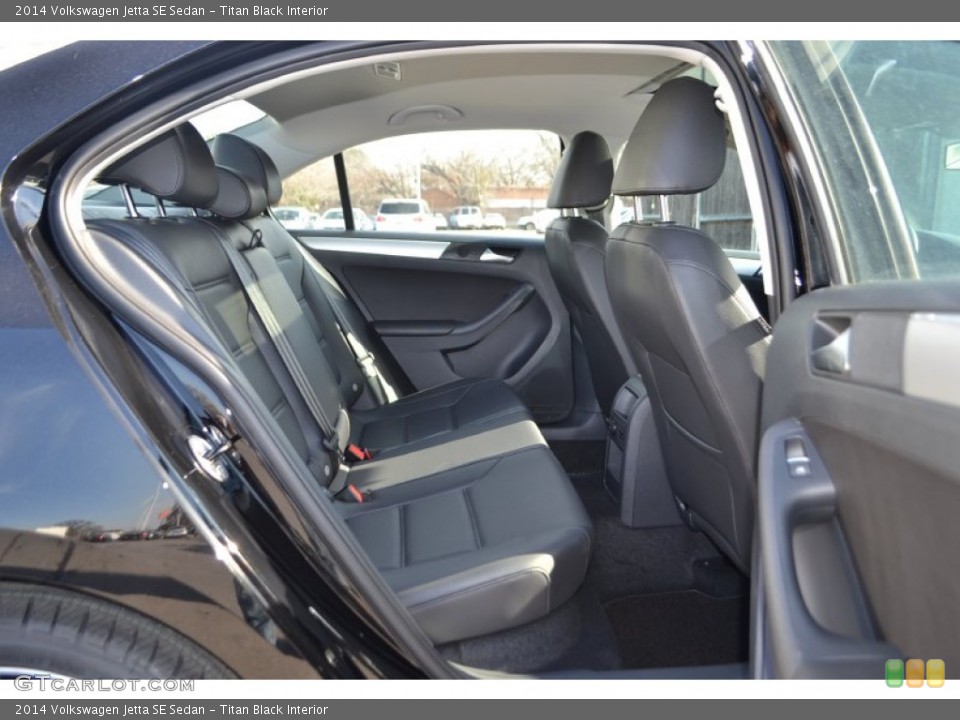 Titan Black Interior Rear Seat for the 2014 Volkswagen Jetta SE Sedan #89249368
