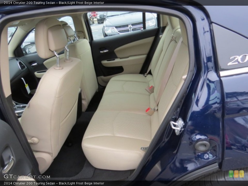Black/Light Frost Beige Interior Rear Seat for the 2014 Chrysler 200 Touring Sedan #89249665