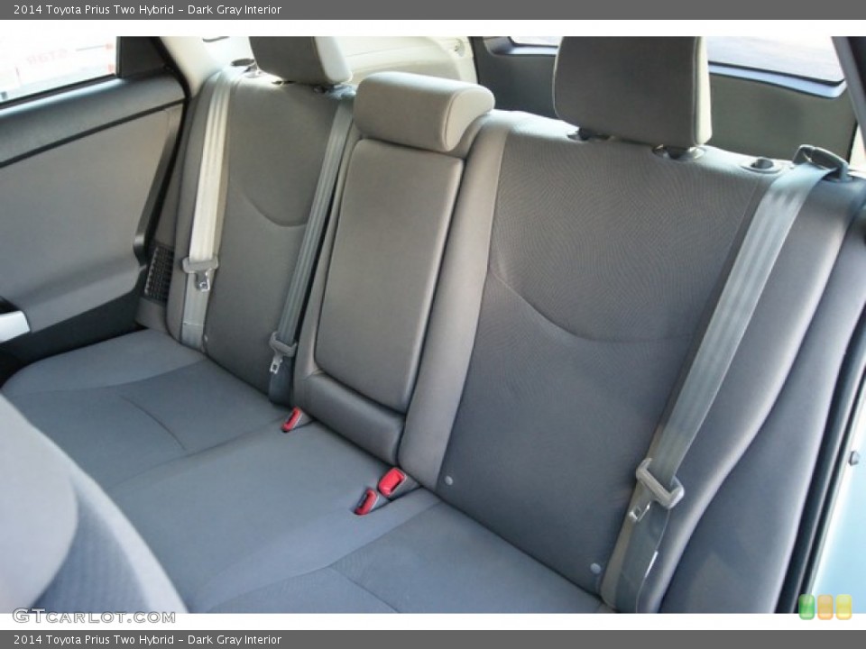 Dark Gray Interior Rear Seat for the 2014 Toyota Prius Two Hybrid #89251012