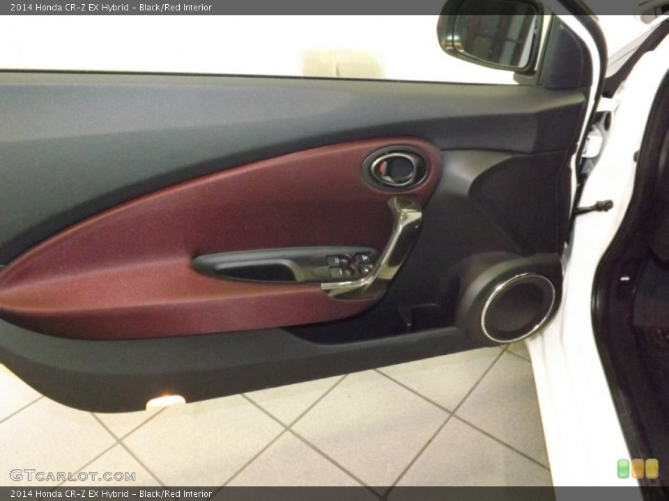 Black/Red Interior Door Panel for the 2014 Honda CR-Z EX Hybrid #89255512
