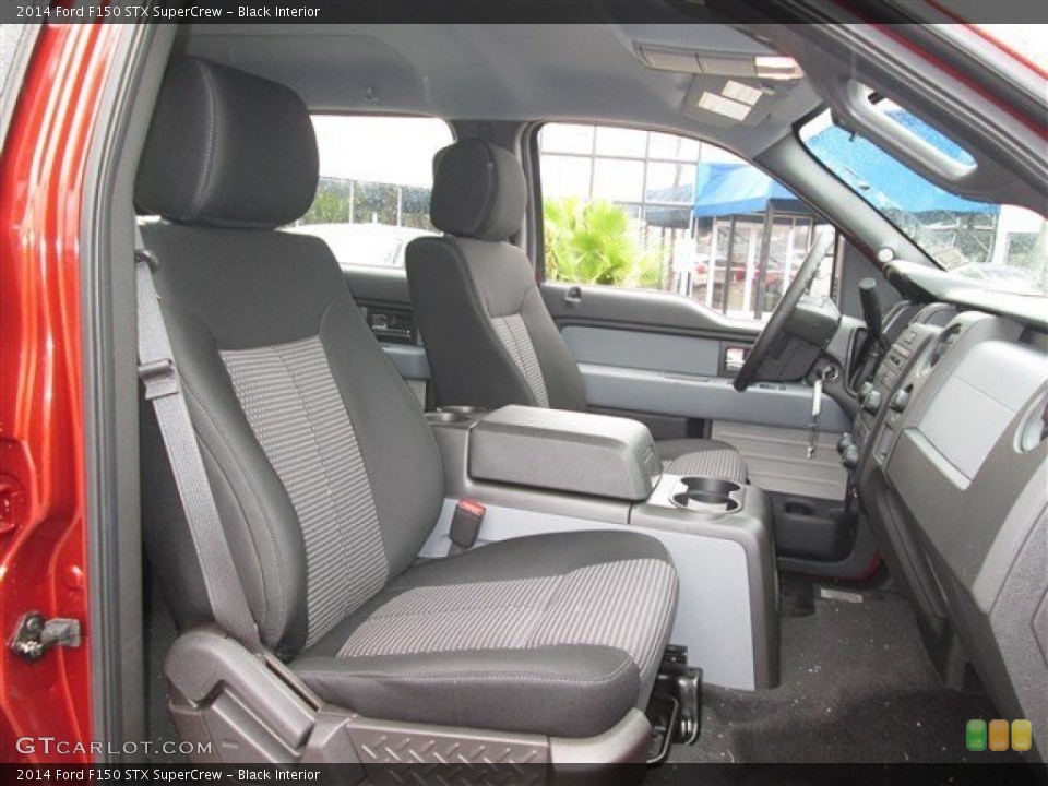 Black Interior Front Seat for the 2014 Ford F150 STX SuperCrew #89255608
