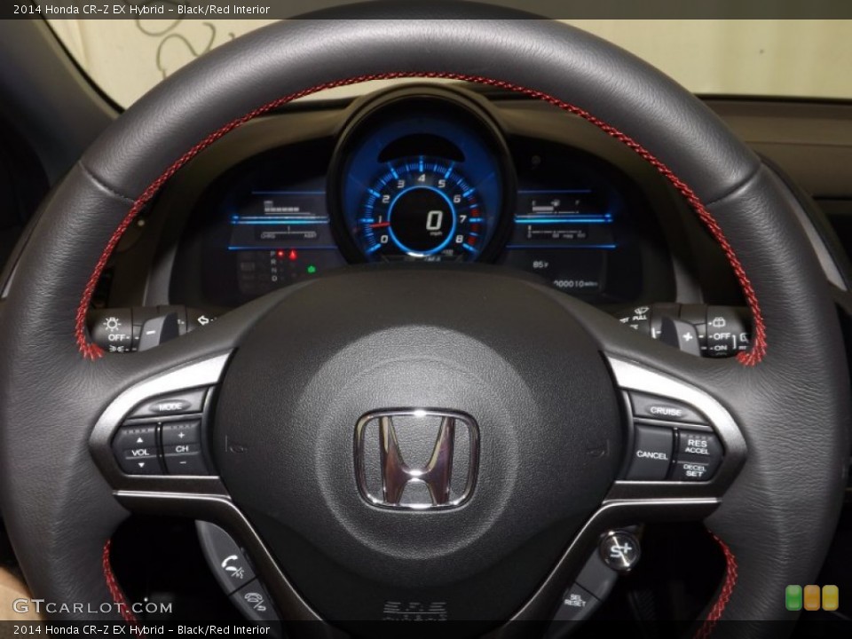 Black/Red Interior Steering Wheel for the 2014 Honda CR-Z EX Hybrid #89255680