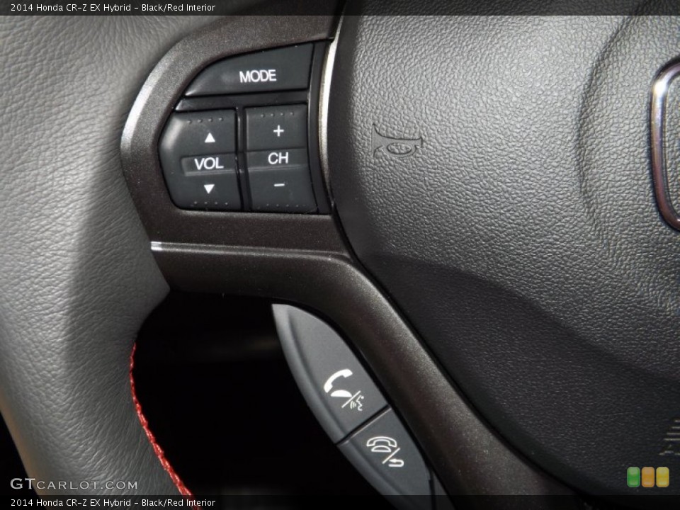 Black/Red Interior Controls for the 2014 Honda CR-Z EX Hybrid #89255723