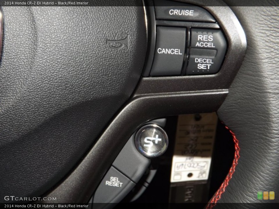 Black/Red Interior Controls for the 2014 Honda CR-Z EX Hybrid #89255746