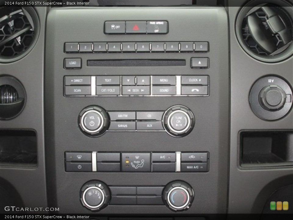 Black Interior Controls for the 2014 Ford F150 STX SuperCrew #89255755