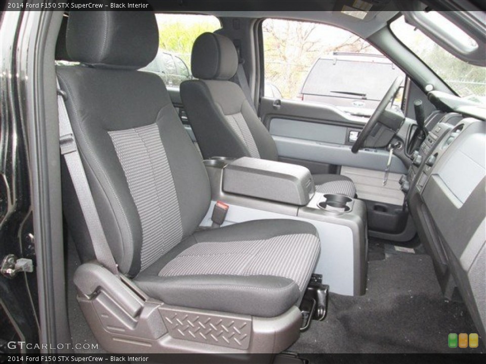 Black Interior Front Seat for the 2014 Ford F150 STX SuperCrew #89256082