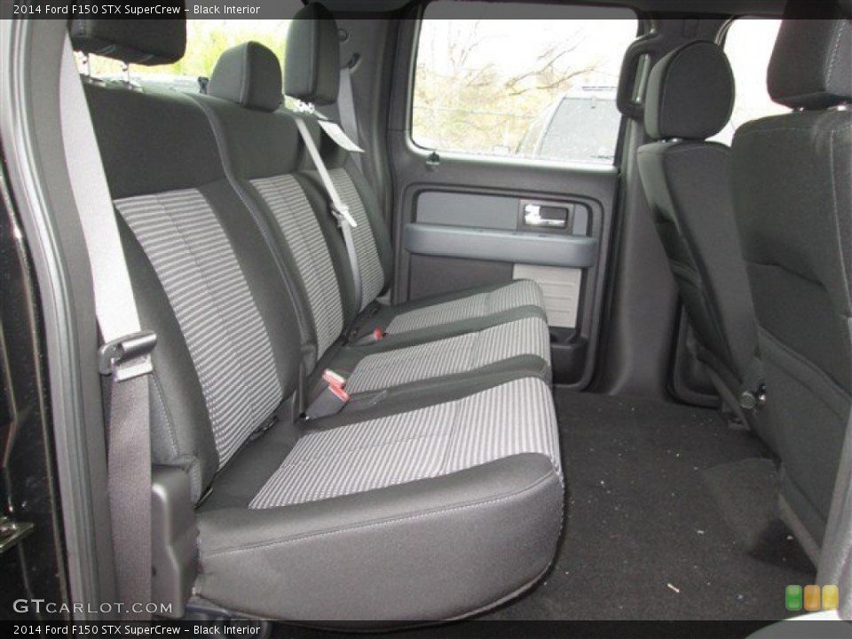 Black Interior Rear Seat for the 2014 Ford F150 STX SuperCrew #89256142