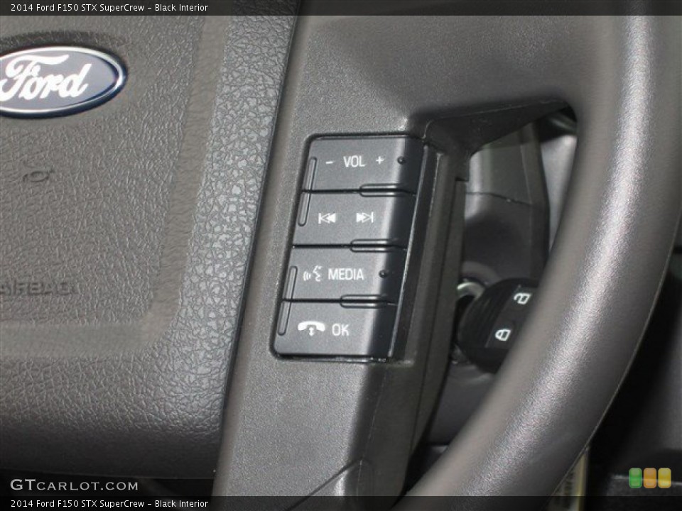 Black Interior Controls for the 2014 Ford F150 STX SuperCrew #89256202