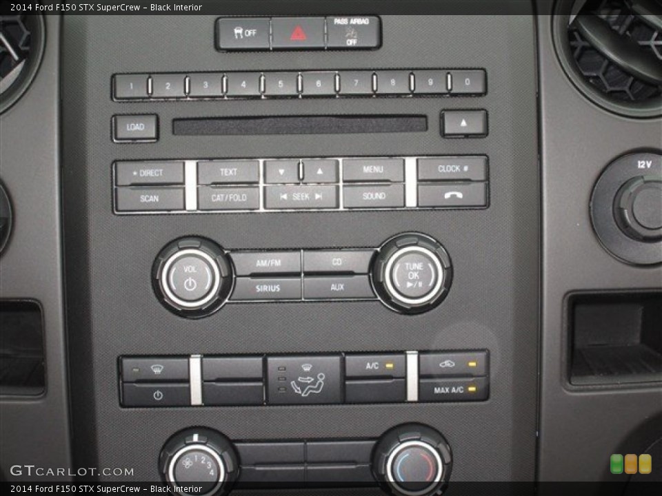 Black Interior Controls for the 2014 Ford F150 STX SuperCrew #89256226
