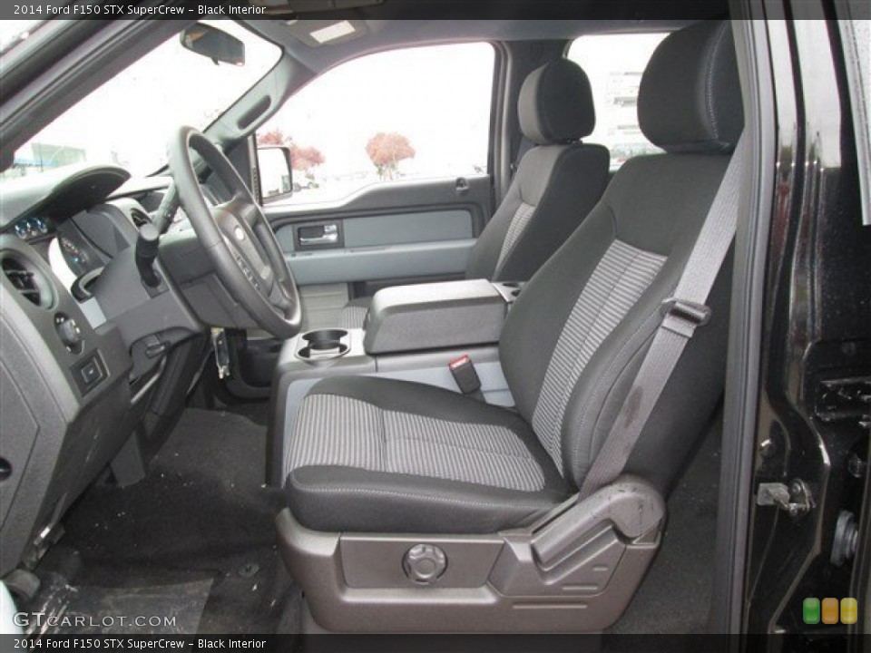 Black Interior Front Seat for the 2014 Ford F150 STX SuperCrew #89256265