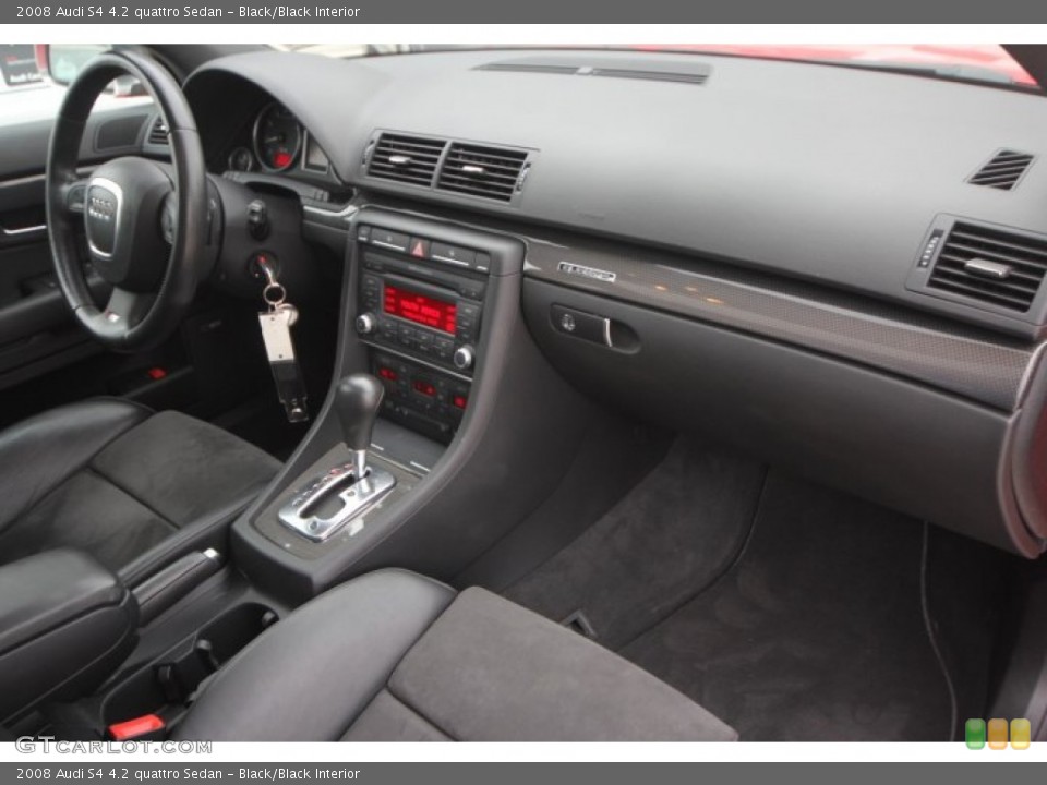Black/Black Interior Dashboard for the 2008 Audi S4 4.2 quattro Sedan #89257087