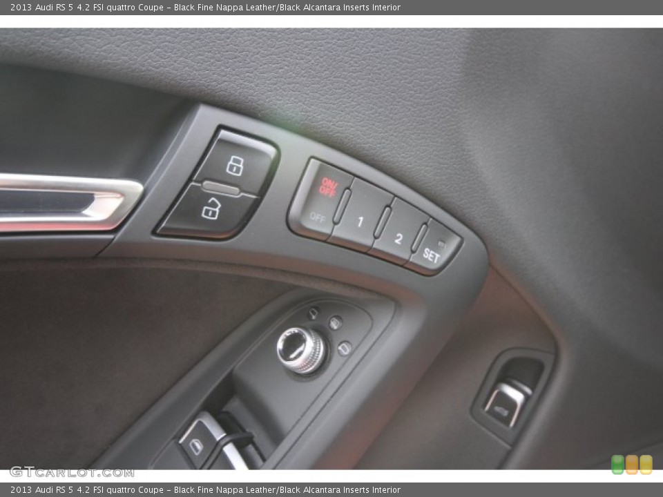 Black Fine Nappa Leather/Black Alcantara Inserts Interior Controls for the 2013 Audi RS 5 4.2 FSI quattro Coupe #89257450