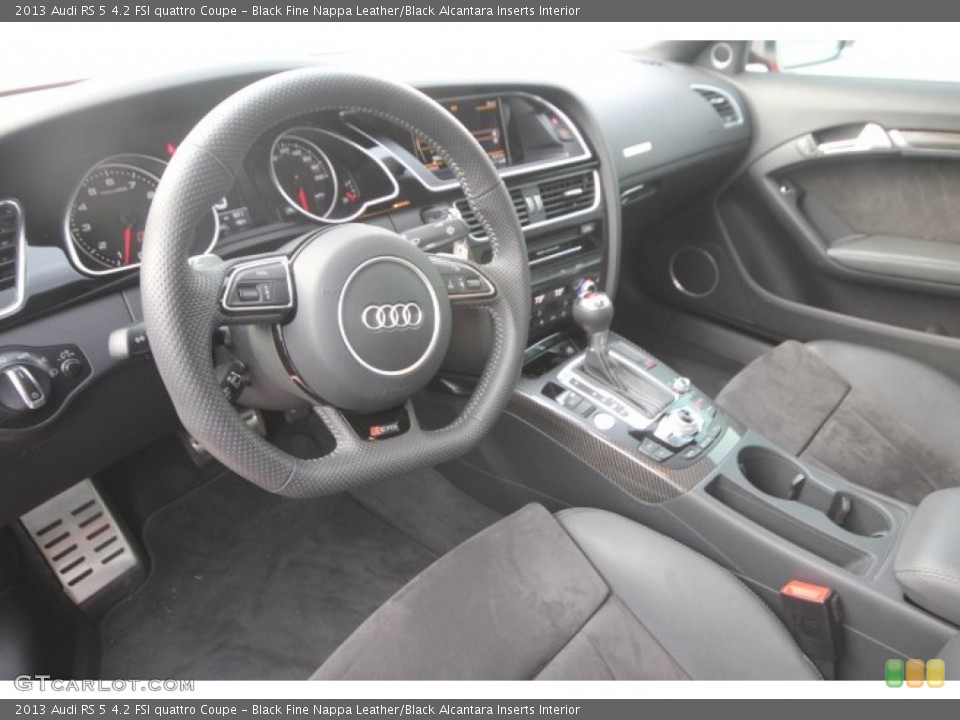Black Fine Nappa Leather/Black Alcantara Inserts Interior Photo for the 2013 Audi RS 5 4.2 FSI quattro Coupe #89257552