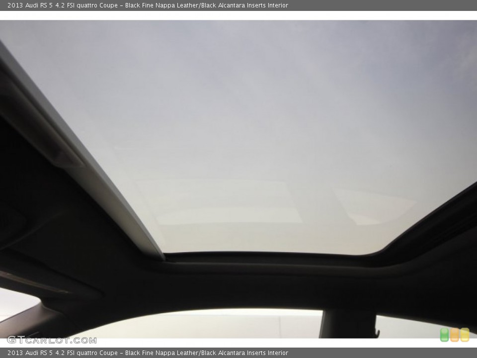 Black Fine Nappa Leather/Black Alcantara Inserts Interior Sunroof for the 2013 Audi RS 5 4.2 FSI quattro Coupe #89257621