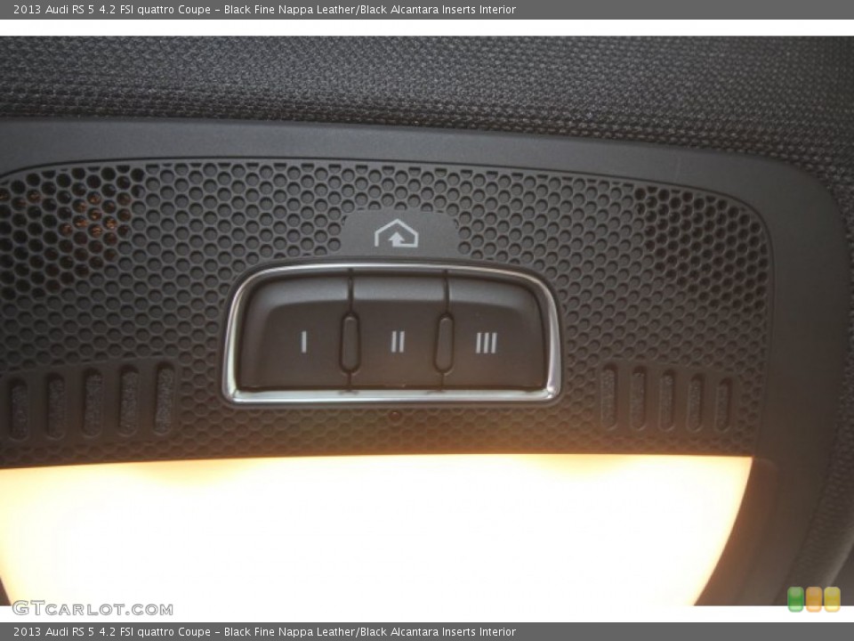 Black Fine Nappa Leather/Black Alcantara Inserts Interior Controls for the 2013 Audi RS 5 4.2 FSI quattro Coupe #89257642