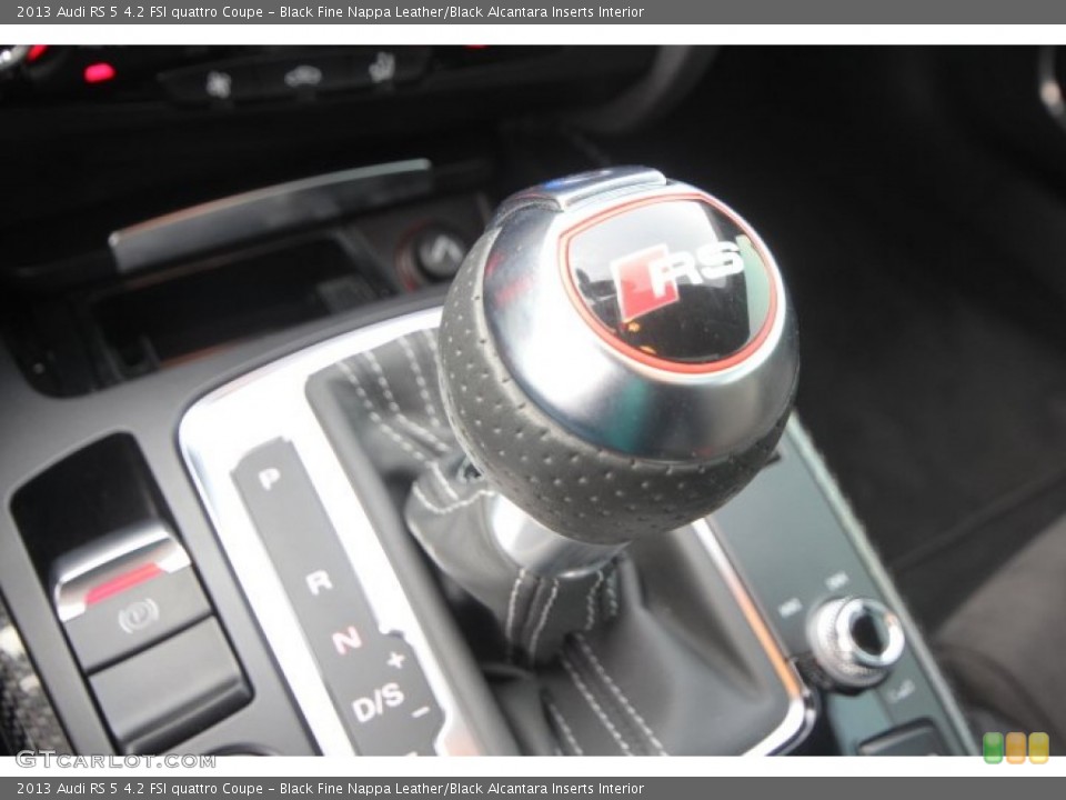 Black Fine Nappa Leather/Black Alcantara Inserts Interior Transmission for the 2013 Audi RS 5 4.2 FSI quattro Coupe #89257696