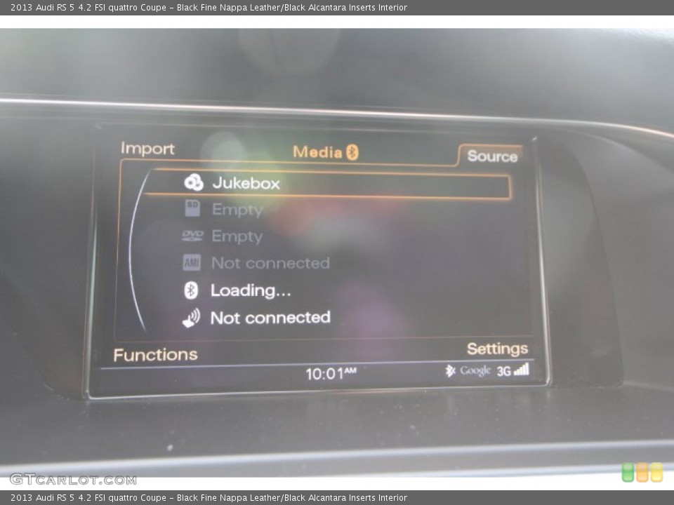 Black Fine Nappa Leather/Black Alcantara Inserts Interior Controls for the 2013 Audi RS 5 4.2 FSI quattro Coupe #89257774