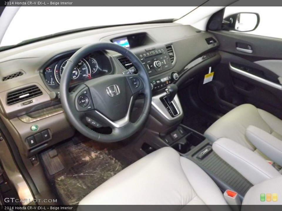 Beige Interior Prime Interior for the 2014 Honda CR-V EX-L #89257926