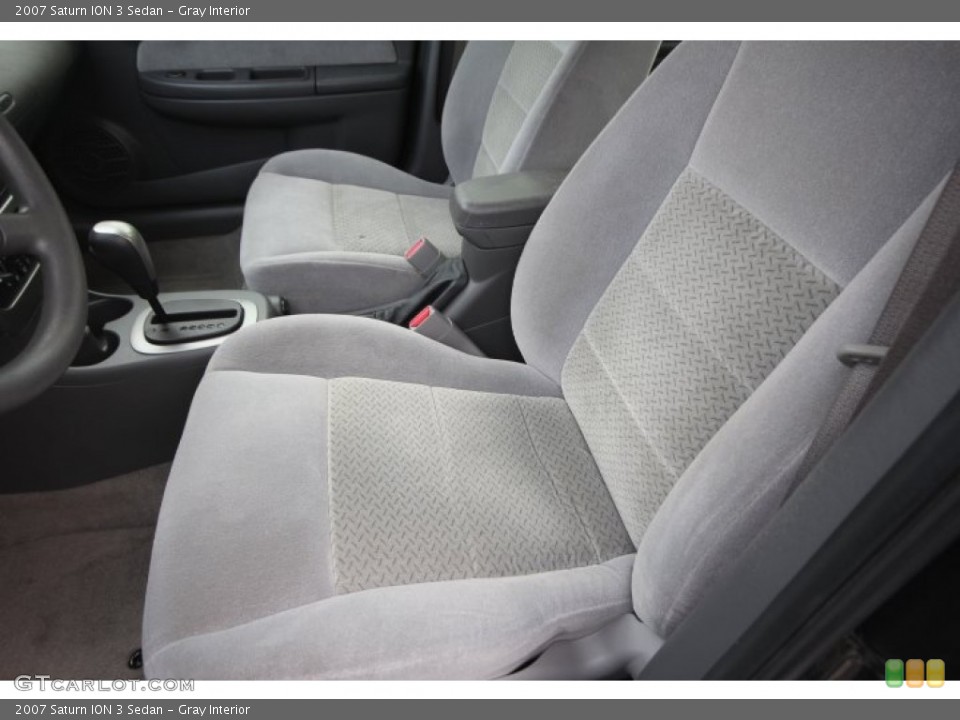 Gray Interior Front Seat for the 2007 Saturn ION 3 Sedan #89258884