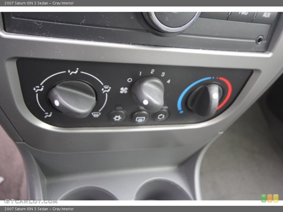 Gray Interior Controls for the 2007 Saturn ION 3 Sedan #89258944