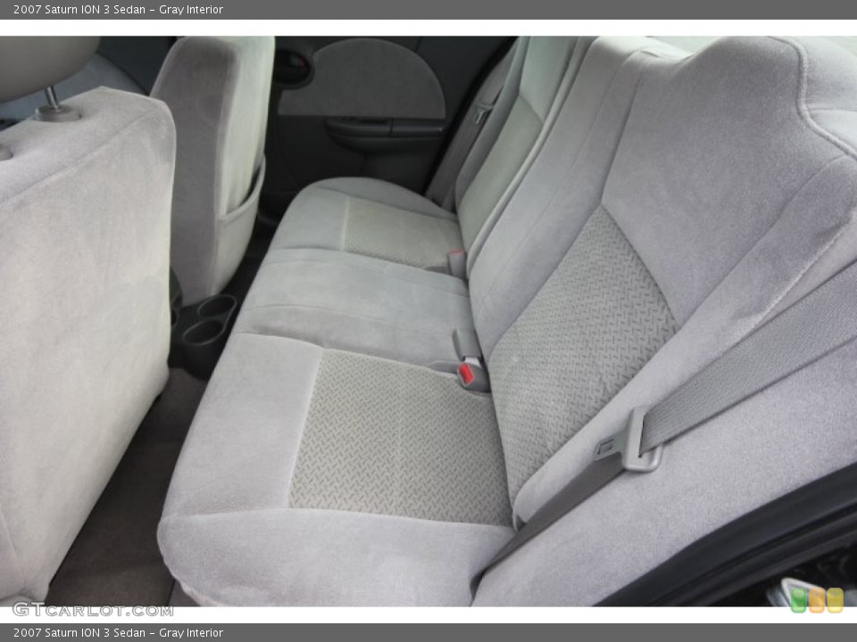 Gray Interior Rear Seat for the 2007 Saturn ION 3 Sedan #89259016
