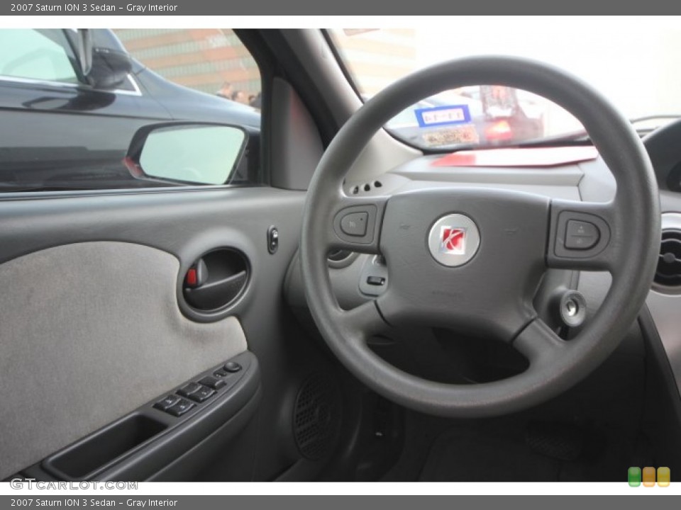 Gray Interior Steering Wheel for the 2007 Saturn ION 3 Sedan #89259057