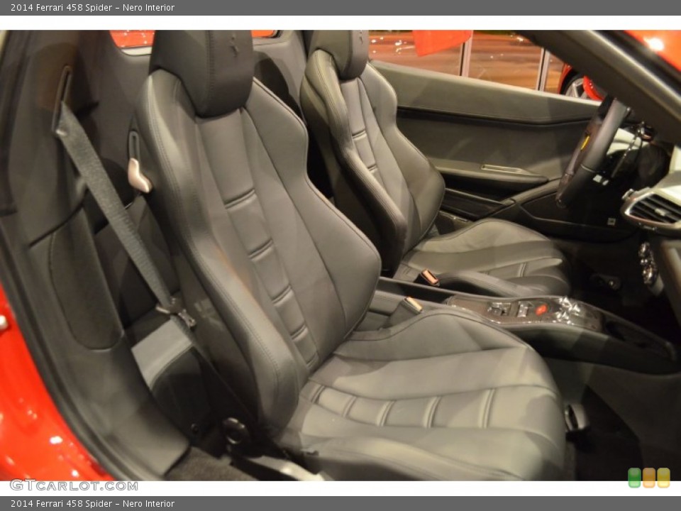 Nero Interior Front Seat for the 2014 Ferrari 458 Spider #89259808
