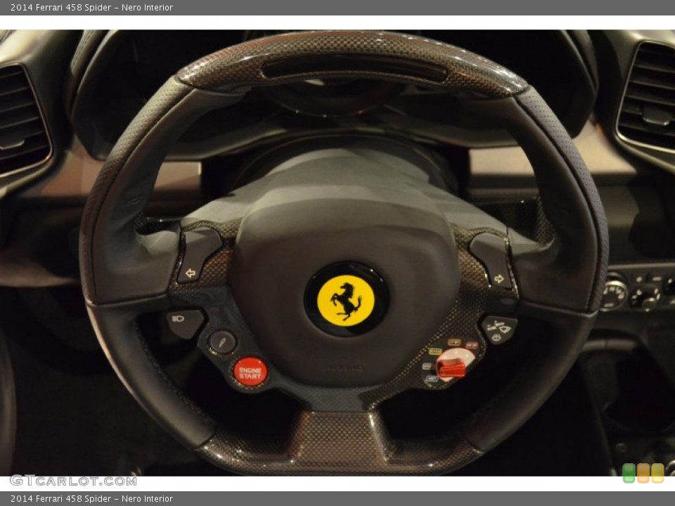 Nero Interior Steering Wheel for the 2014 Ferrari 458 Spider #89259911