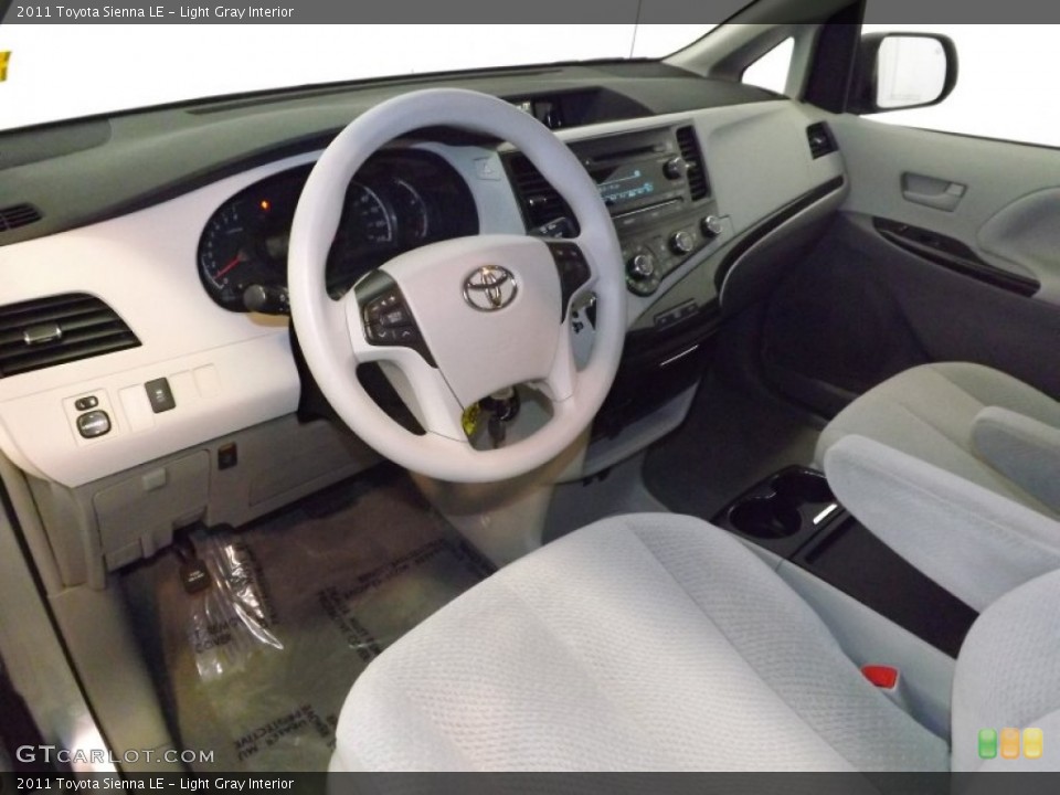 Light Gray Interior Prime Interior for the 2011 Toyota Sienna LE #89267411