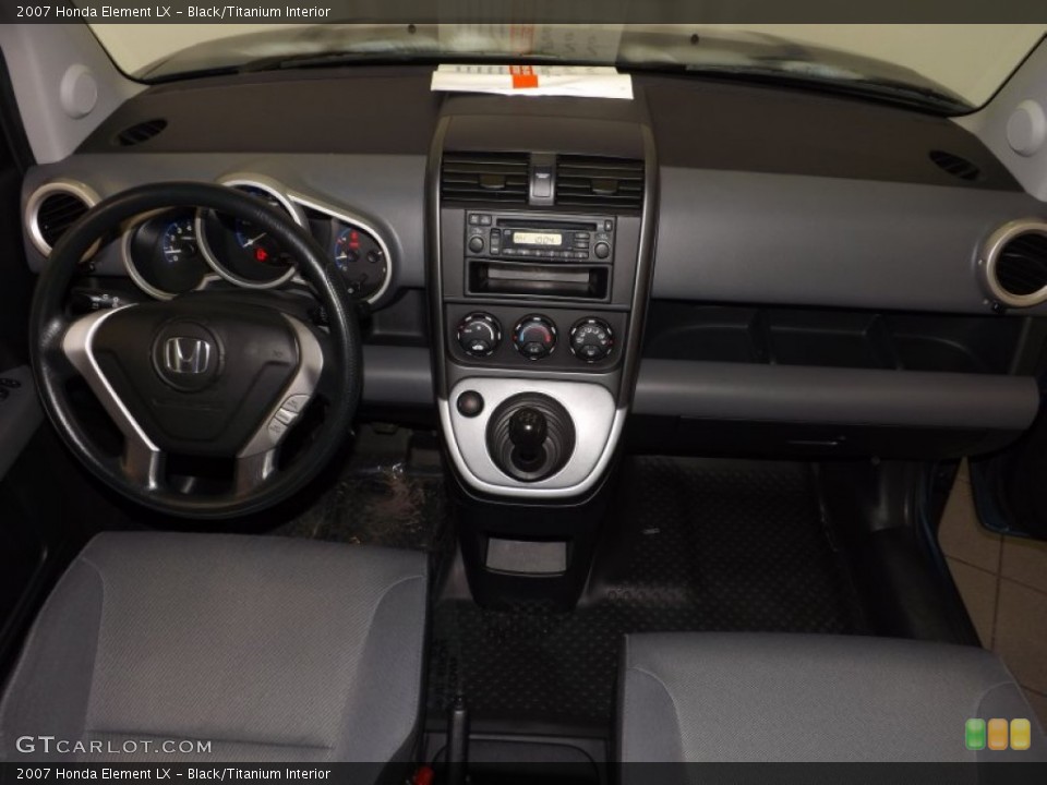 Black/Titanium Interior Dashboard for the 2007 Honda Element LX #89269370