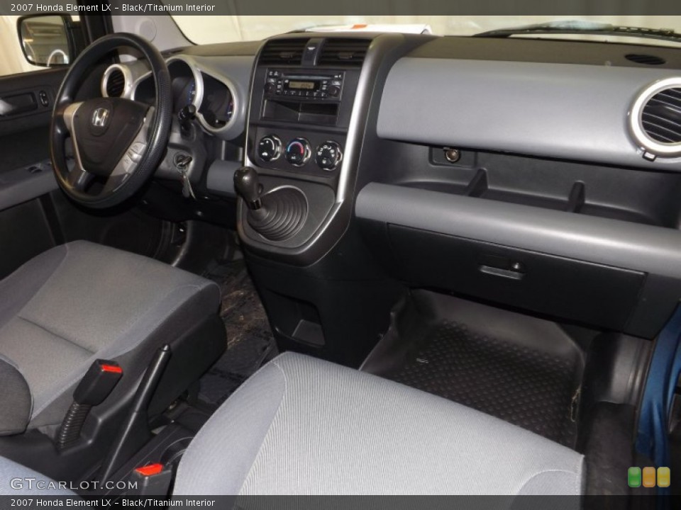 Black/Titanium Interior Dashboard for the 2007 Honda Element LX #89269442