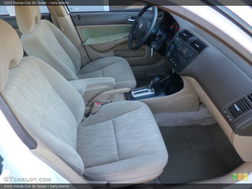 Ivory Interior Front Seat for the 2003 Honda Civic EX Sedan #89270010