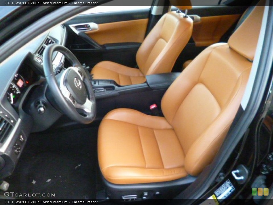 Caramel Interior Front Seat for the 2011 Lexus CT 200h Hybrid Premium #89270318
